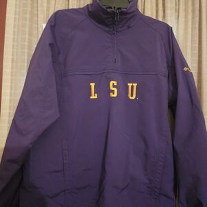 Columbia zip pull over LSU